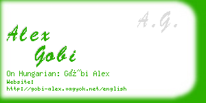 alex gobi business card